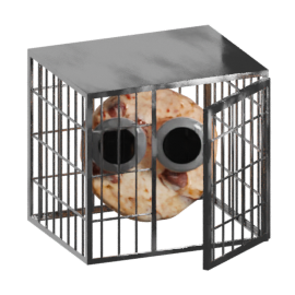 Cookie in a cage